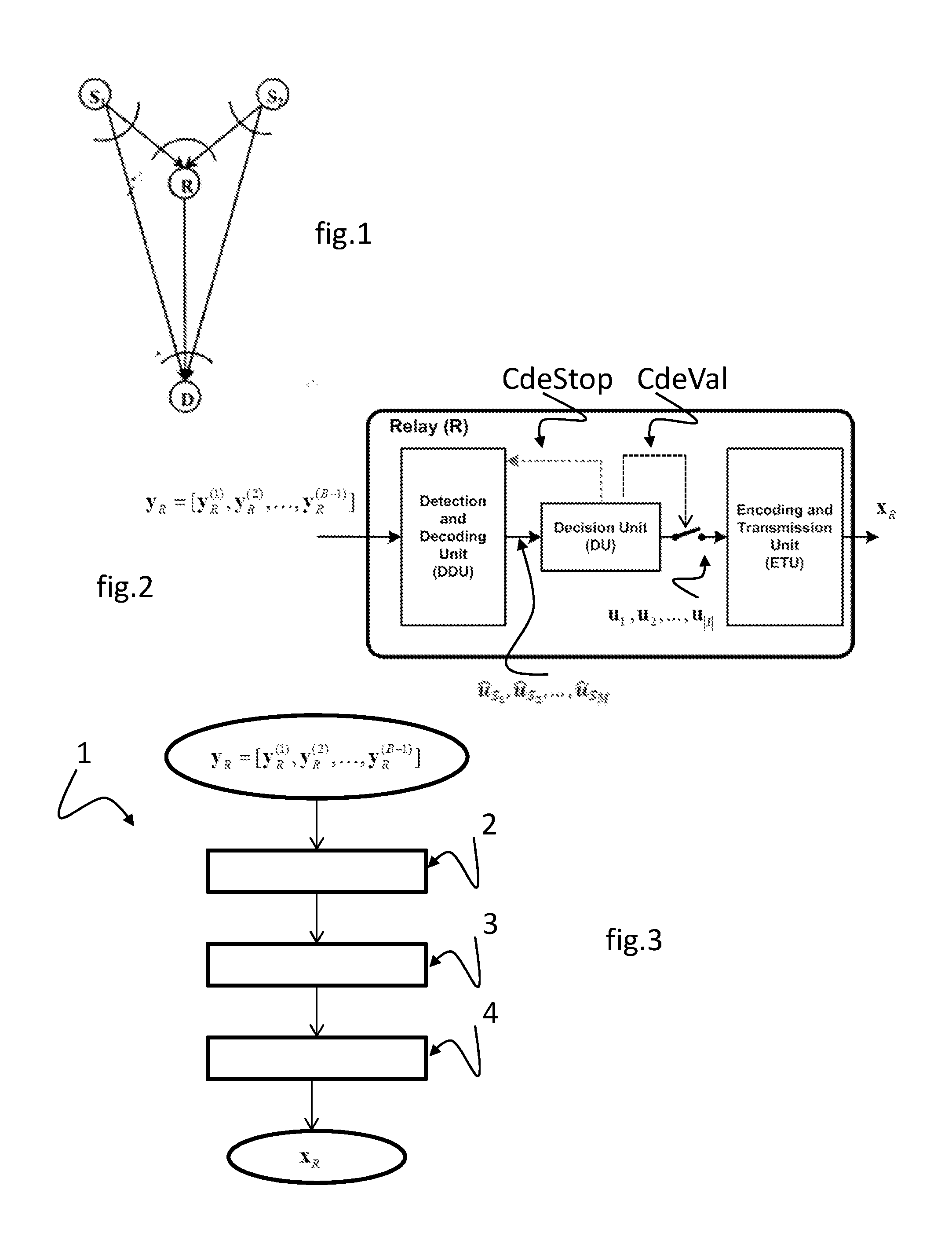Method for transmitting a digital signal for a marc system with a plurality of dynamic half-duplex relays, corresponding program product and relay device