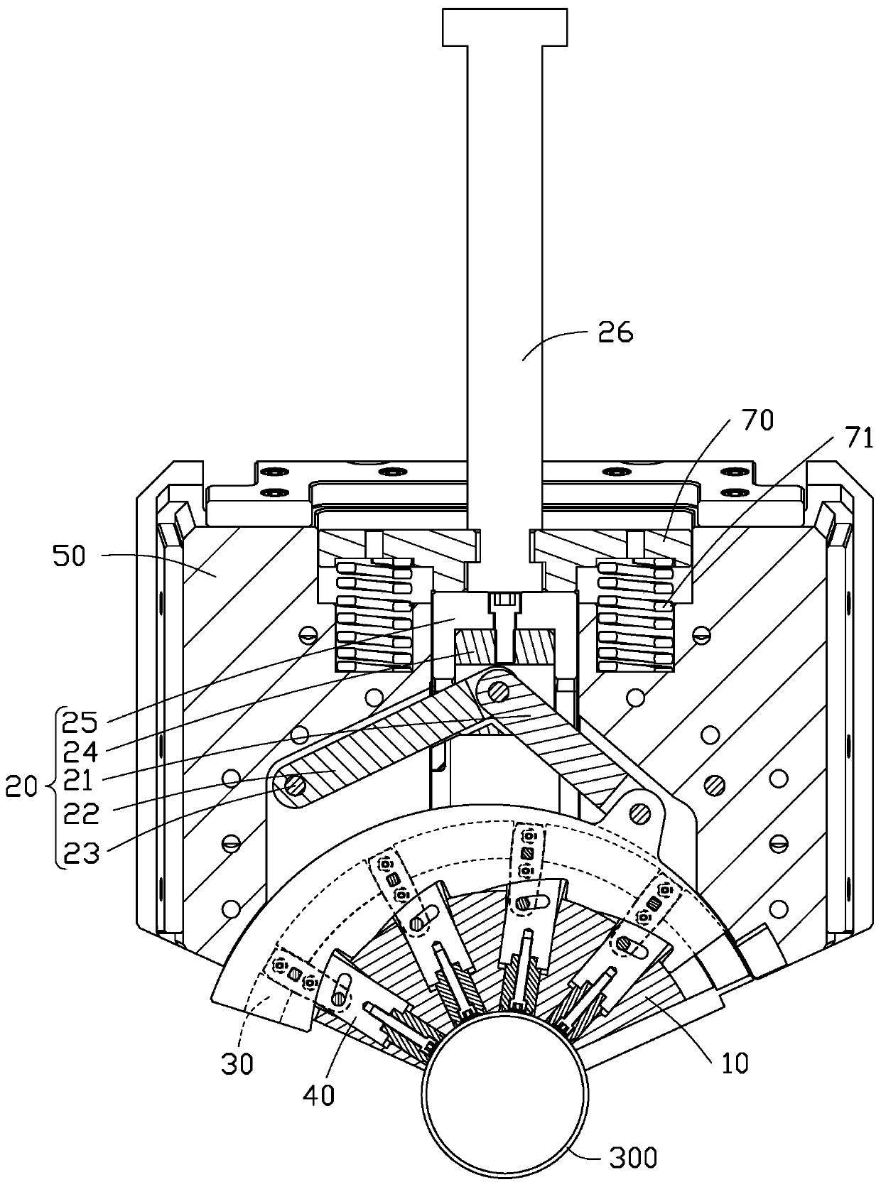 Slider structure and injection mold