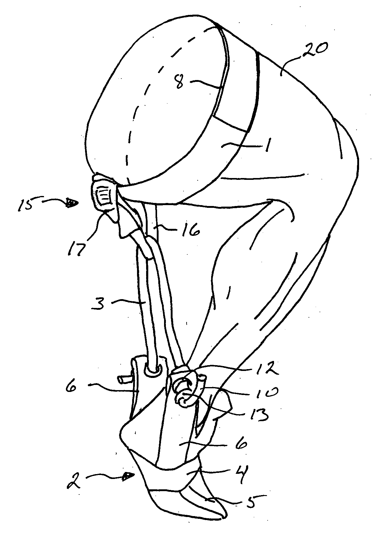 Runner training and exercise device