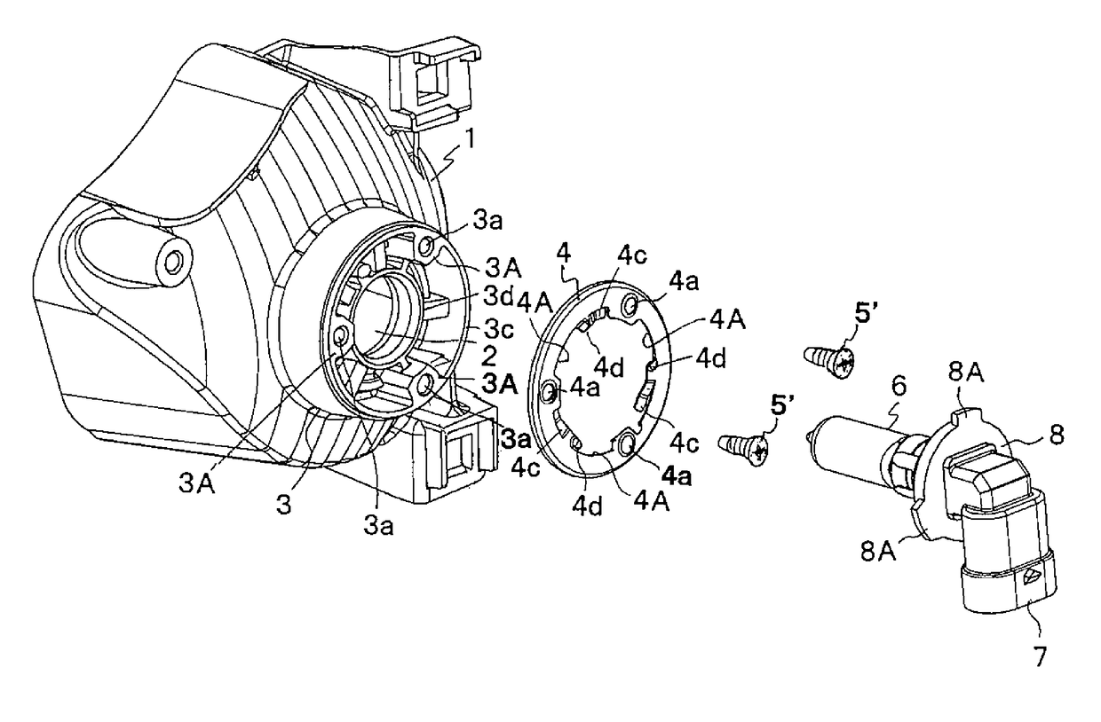 Vehicle lighting unit having bulb fixation structure