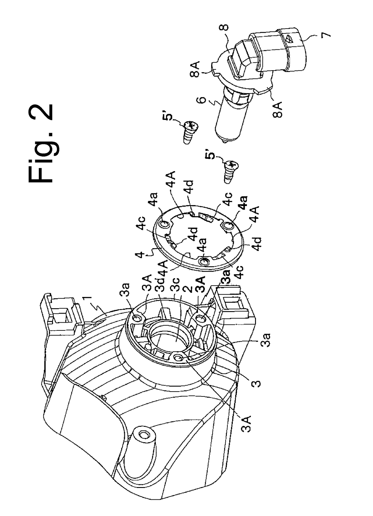 Vehicle lighting unit having bulb fixation structure