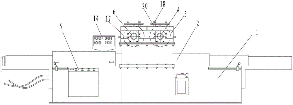 Embedding and rolling forming machine tool for radiator fins