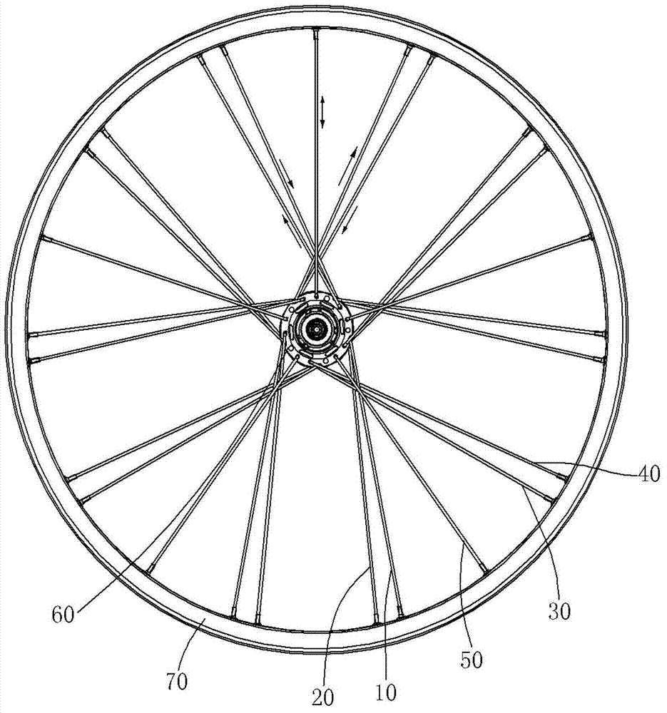 Bicycle wheel rim structure