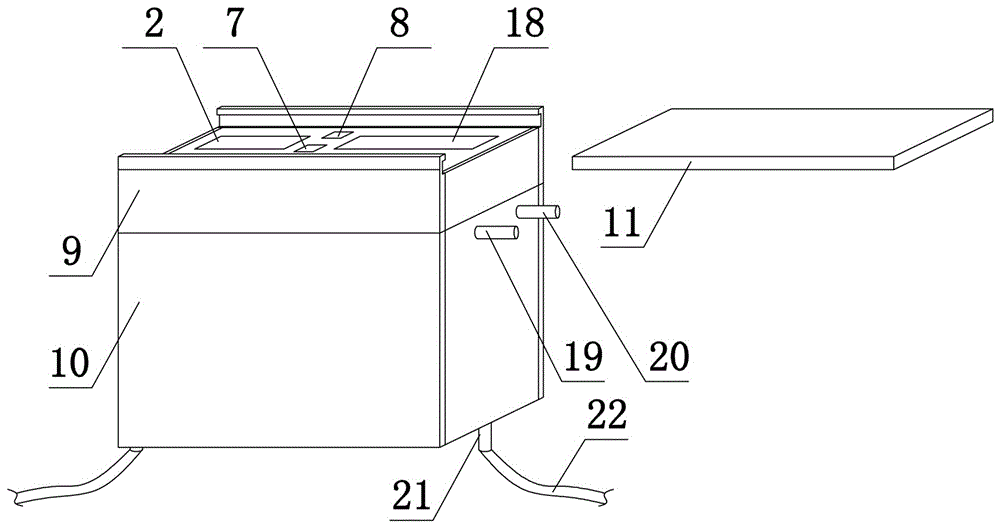 Multifunctional double-layer plant protection box for electrodynamic unmanned aerial vehicle for plant protection and unmanned aerial vehicle