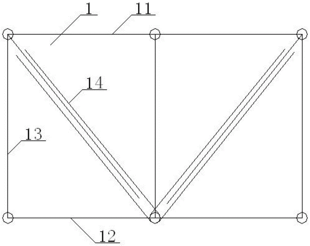 A longitudinally foldable planar truss and its application method