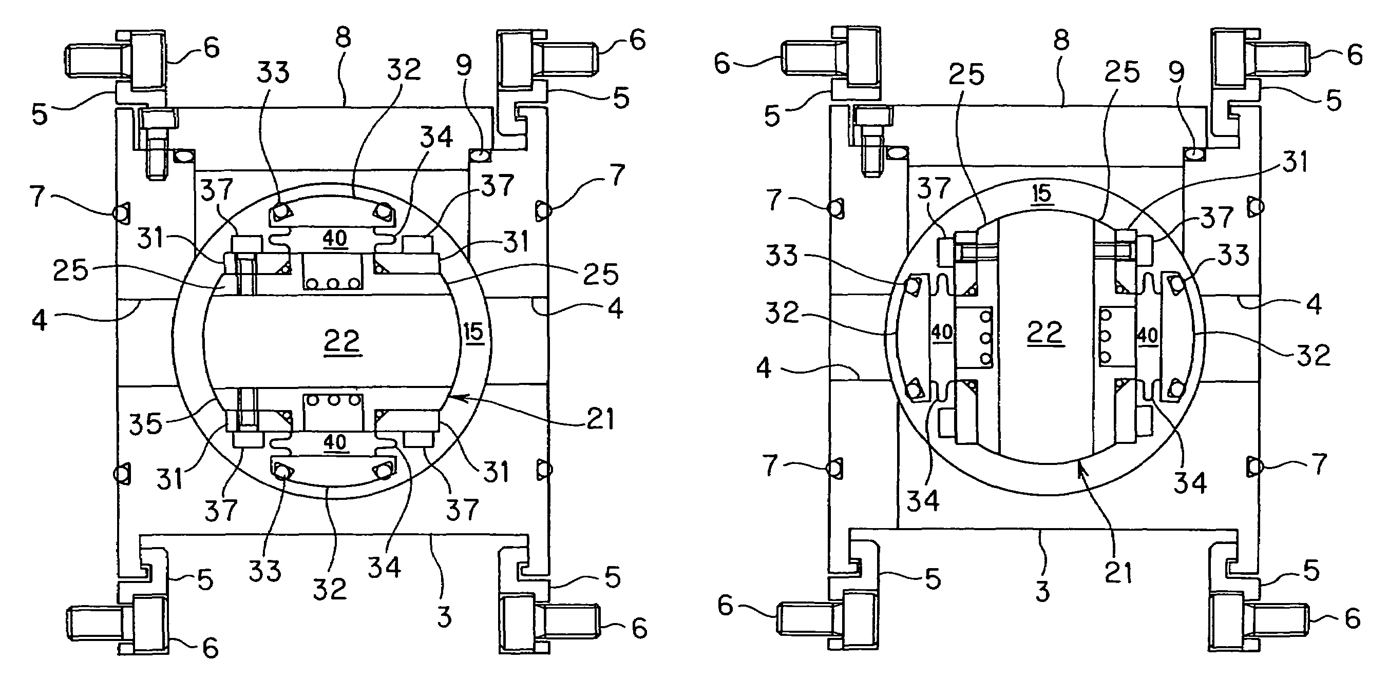 Shut-off valve and method of shutting off opening of vacuum chamber