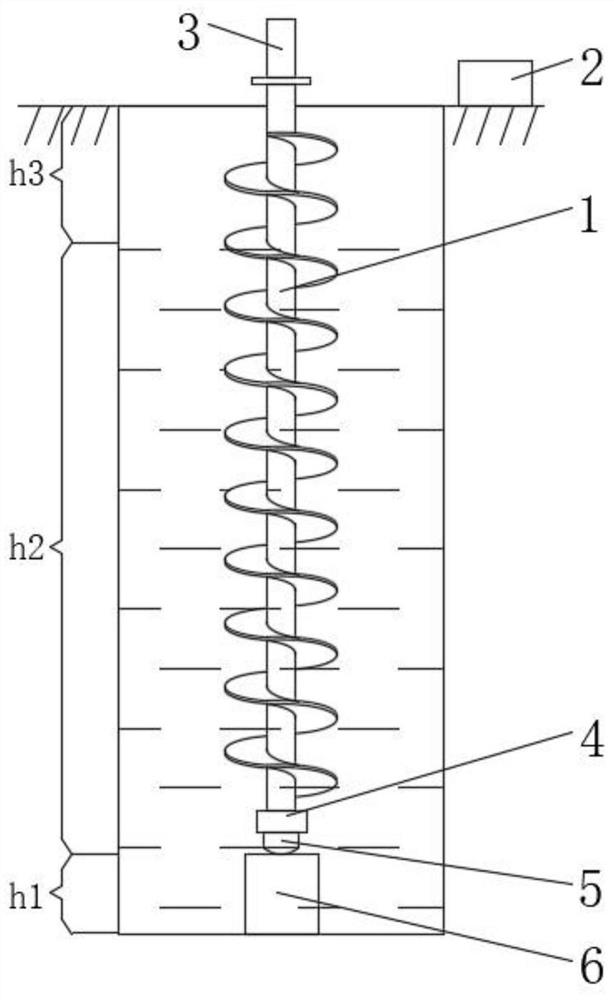 Method and device for measuring drilling depth through water level