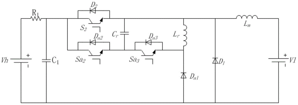 A buck soft switching circuit and control method for supercapacitor charging