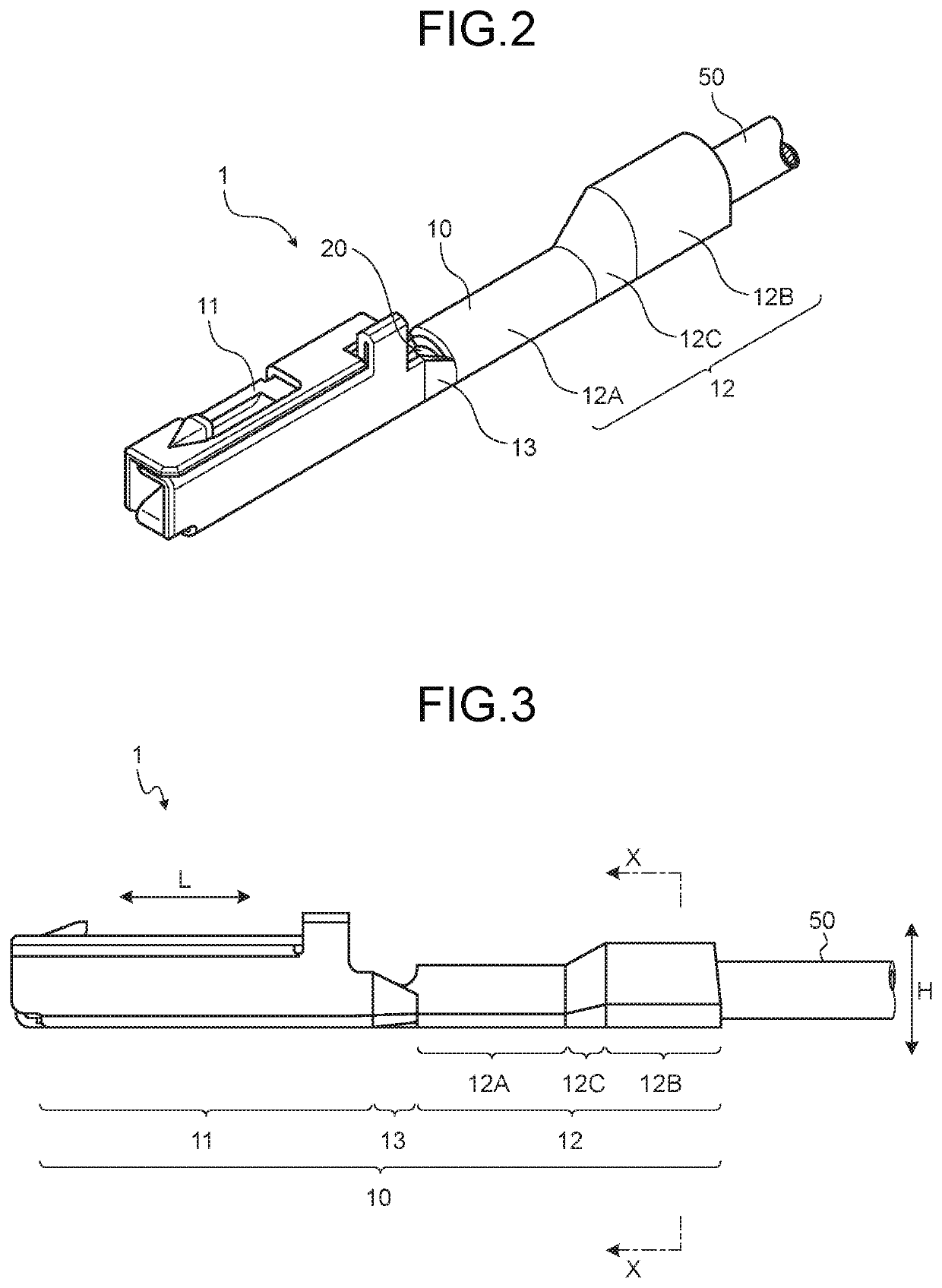 Crimp terminal having a groove for facilitating crimping workability and a water stop member