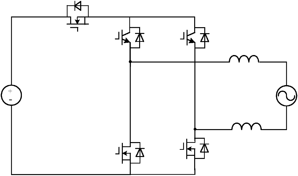 H6 one-phase non-isolated photovoltaic grid-connected inverter and modulation method thereof