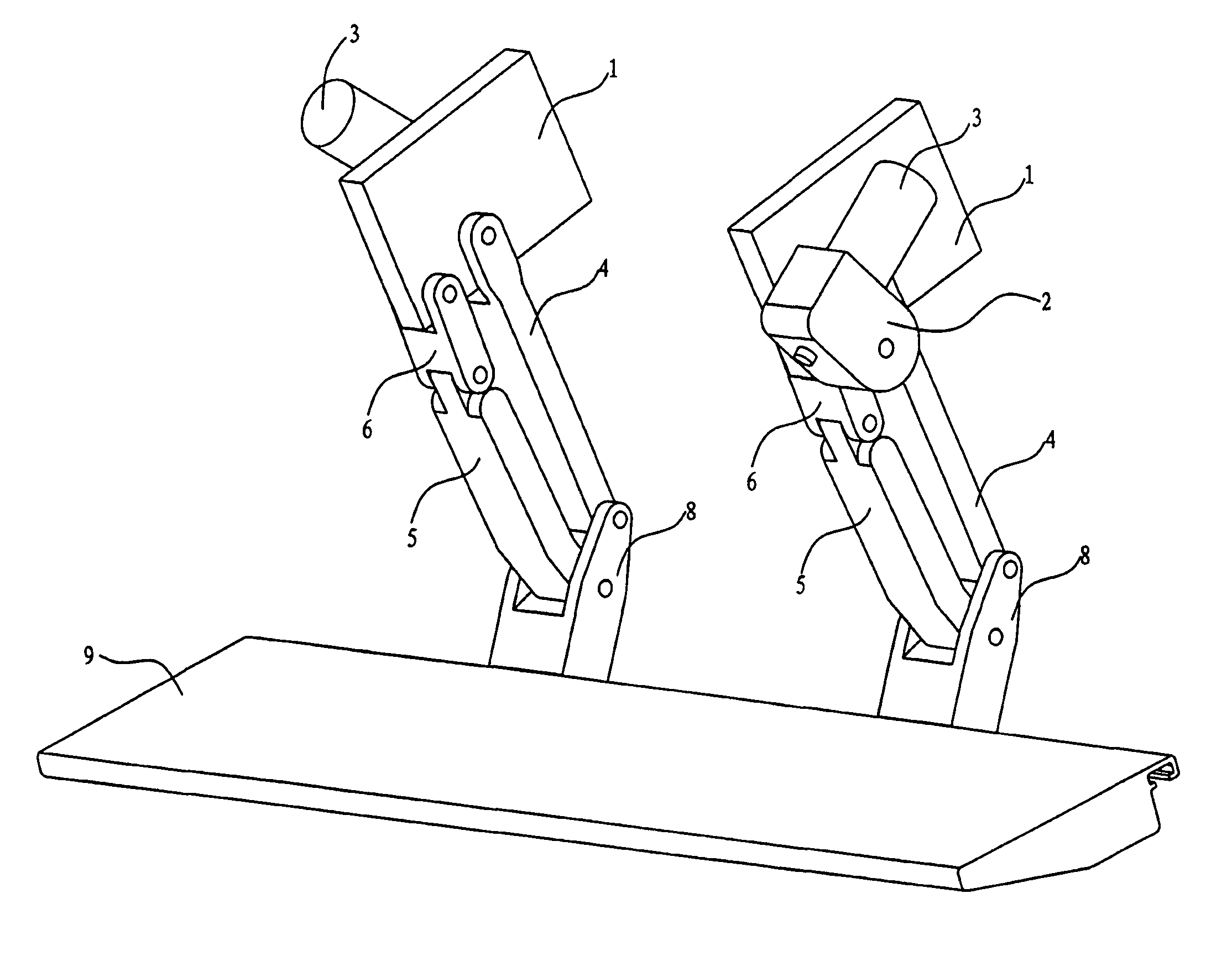 Vehicle step apparatus and extending and retracting device therefor