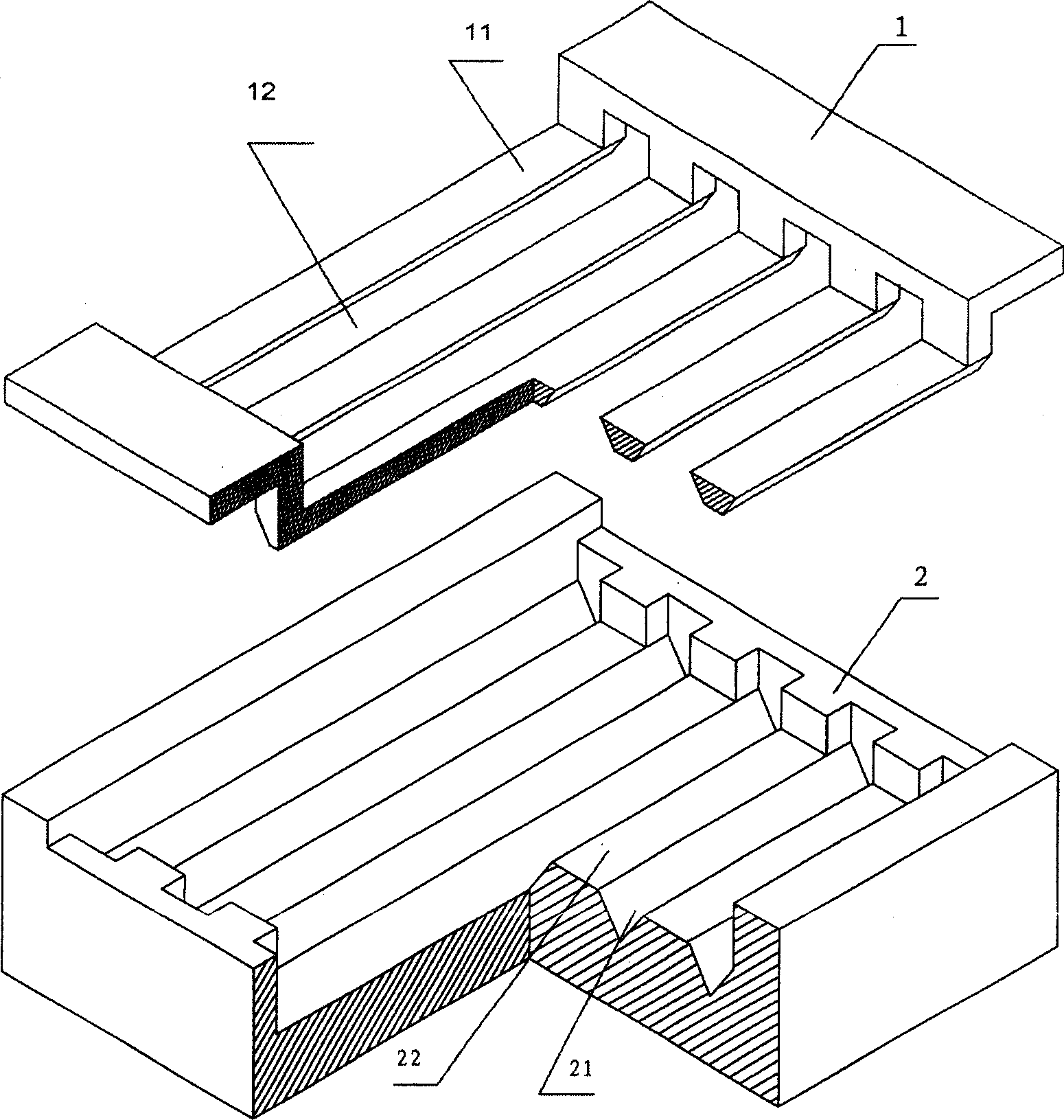 Method and apparatus for half die demolding and transmitting of compacts