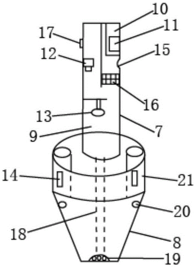 Compression hemostasis device with light source location function