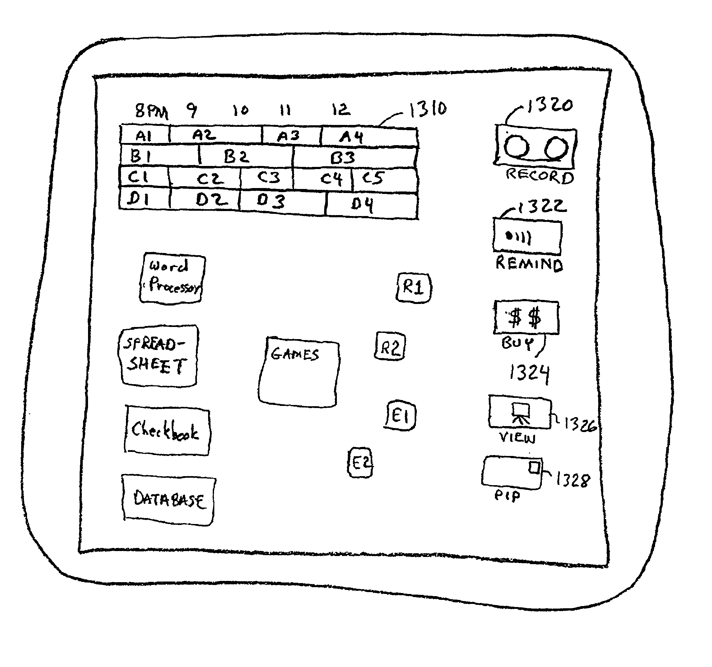 Computer user interface for product selection