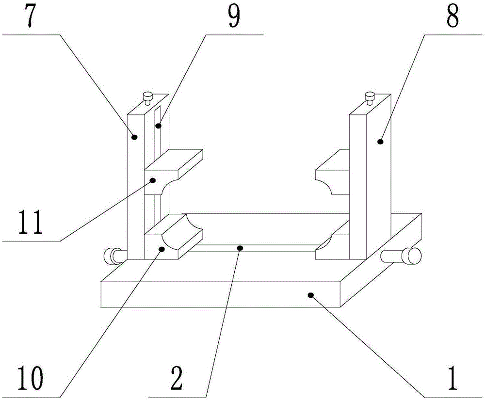 Cylindrical part fixing method suitable for measurement of Shaw hardness tester