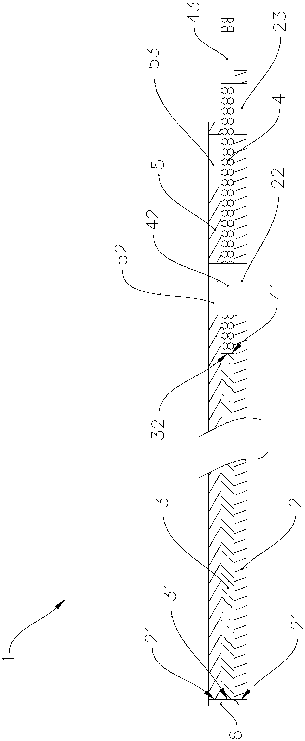Joint construction method and construction device for horizontal partition of flexible bridge pier