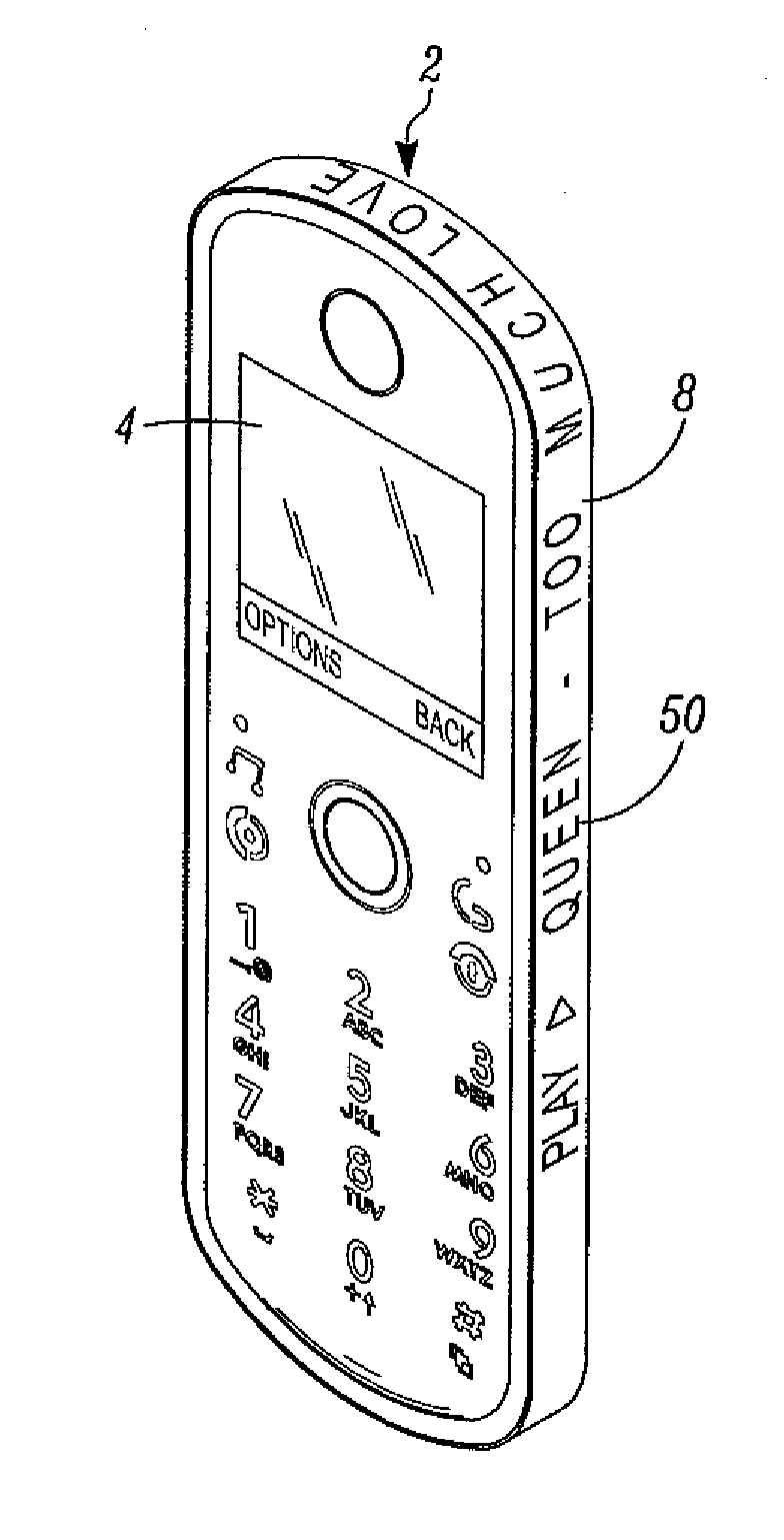 Wireless communication device with additional input or output device