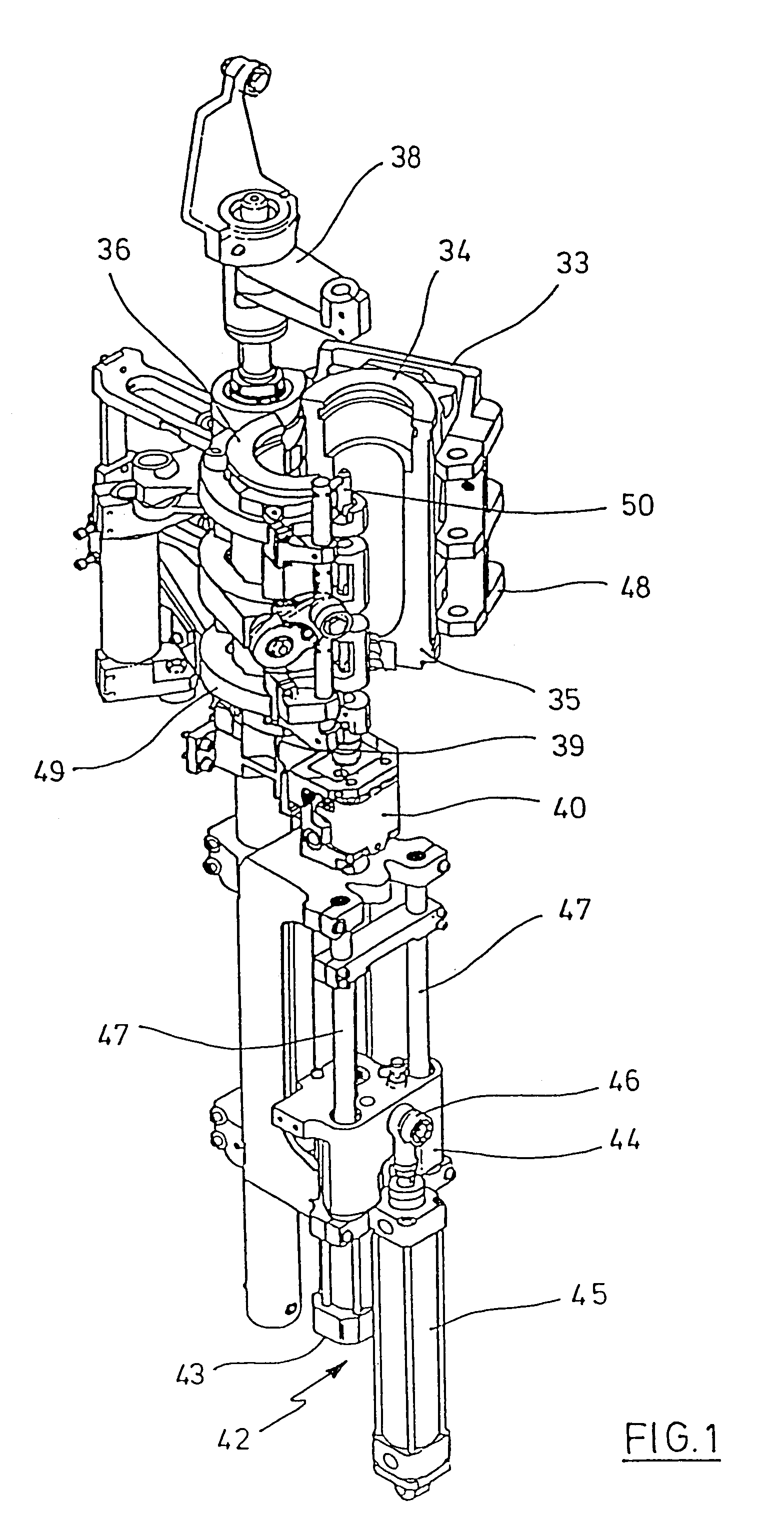 Device for blow-molding containers