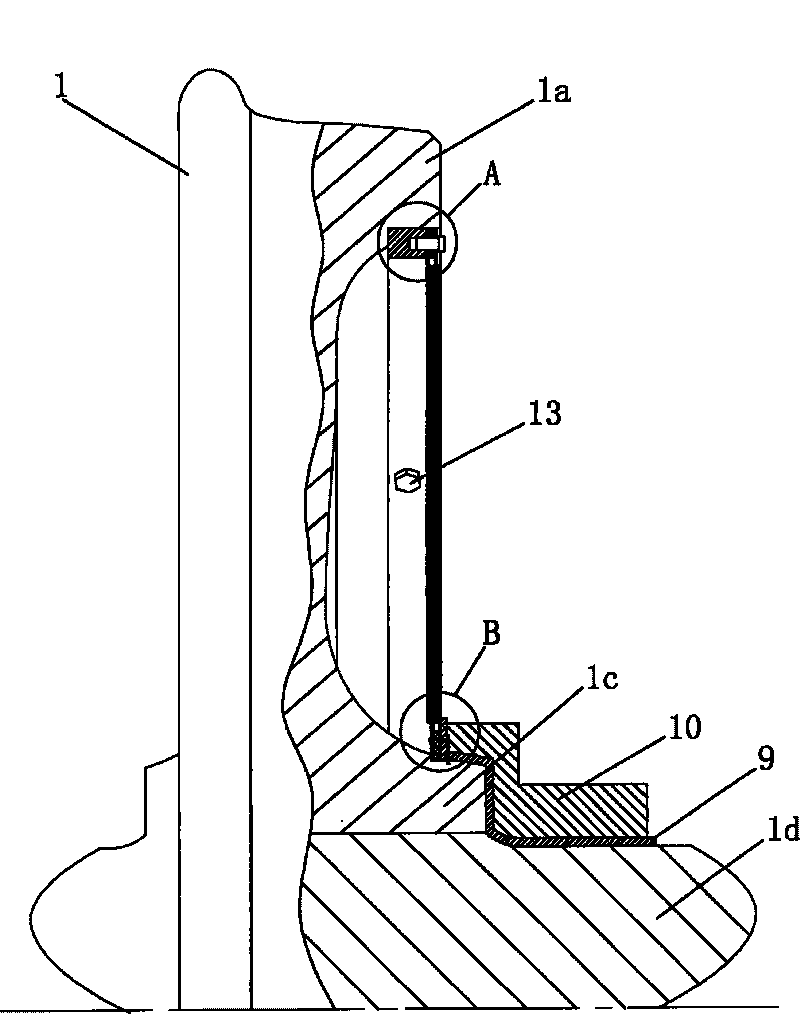 Noise-reduction damping device of train wheel