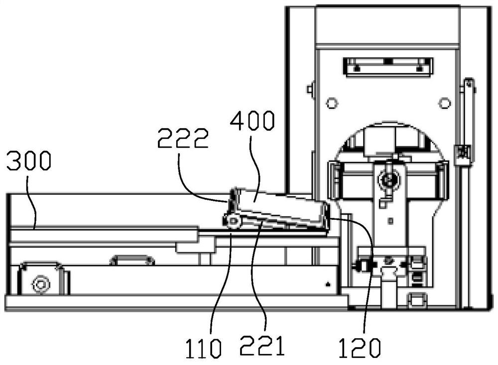 A test tube discharging device and mixing device