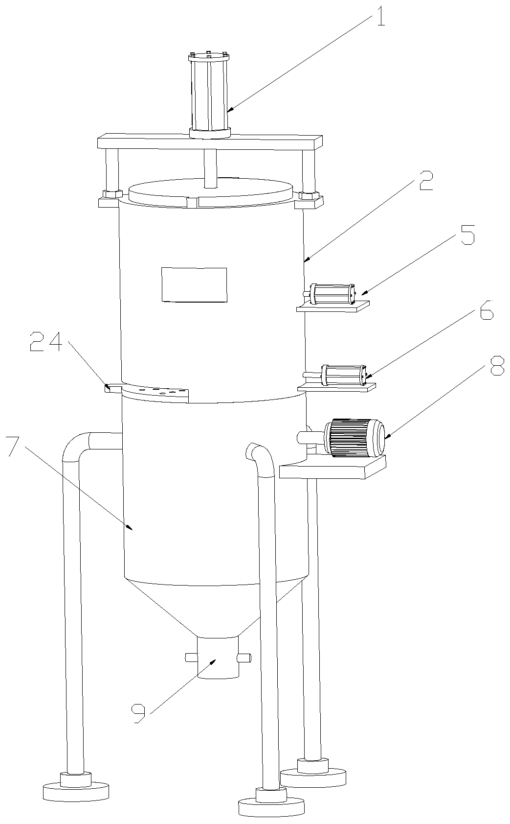 Extraction equipment for extracting starch from potatoes