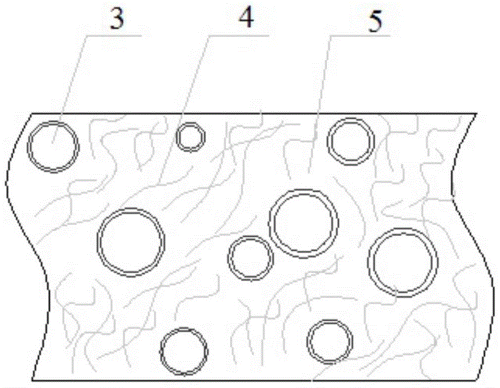 Preparation method for polishing wheel containing natural fibers and hollow microspheres