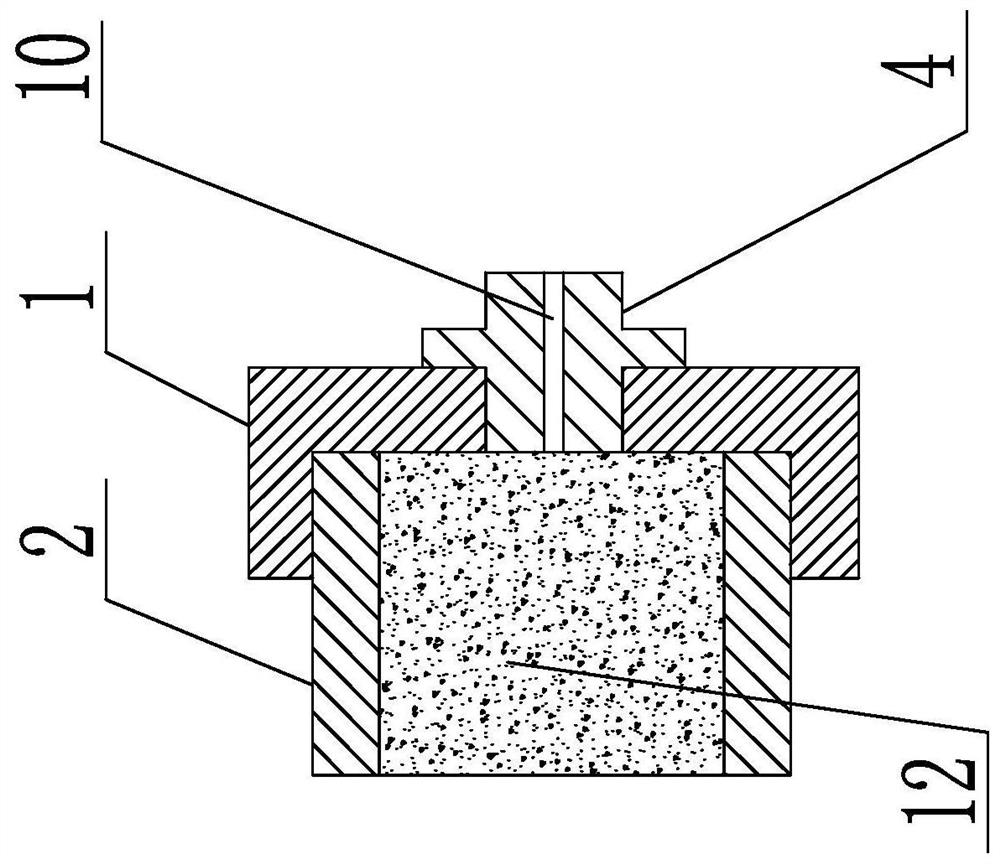 A device and method for hydraulically measuring the demoulding performance of concrete