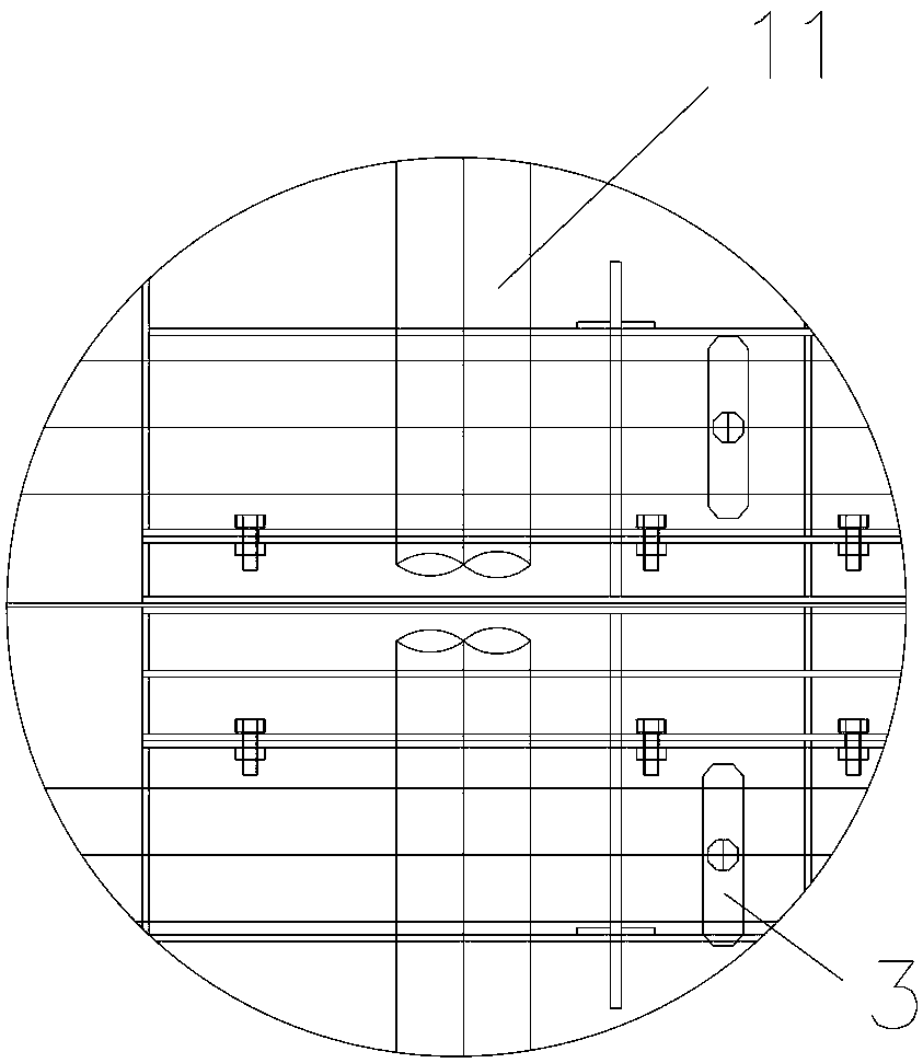 Fixing device for water stop copper sheet