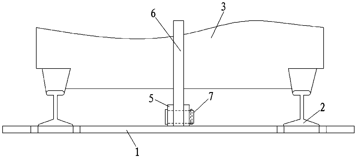 Mining narrow gauge track terminal car stopping device and working method thereof