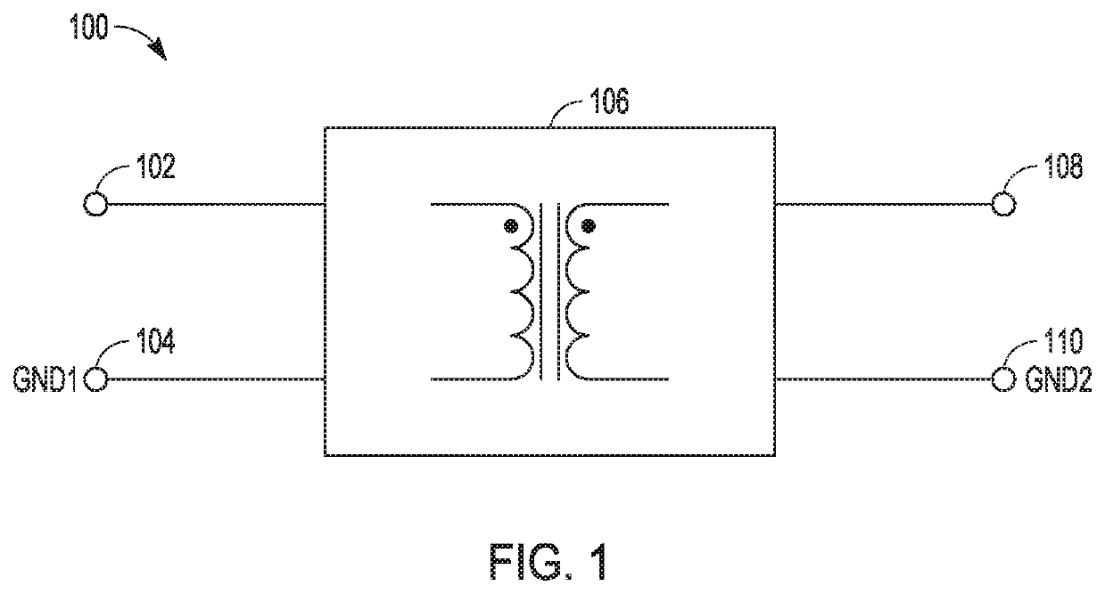 Switching converter for power domain separation