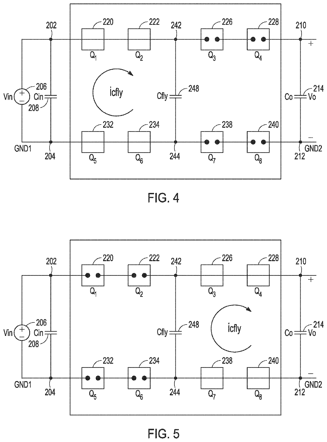 Switching converter for power domain separation
