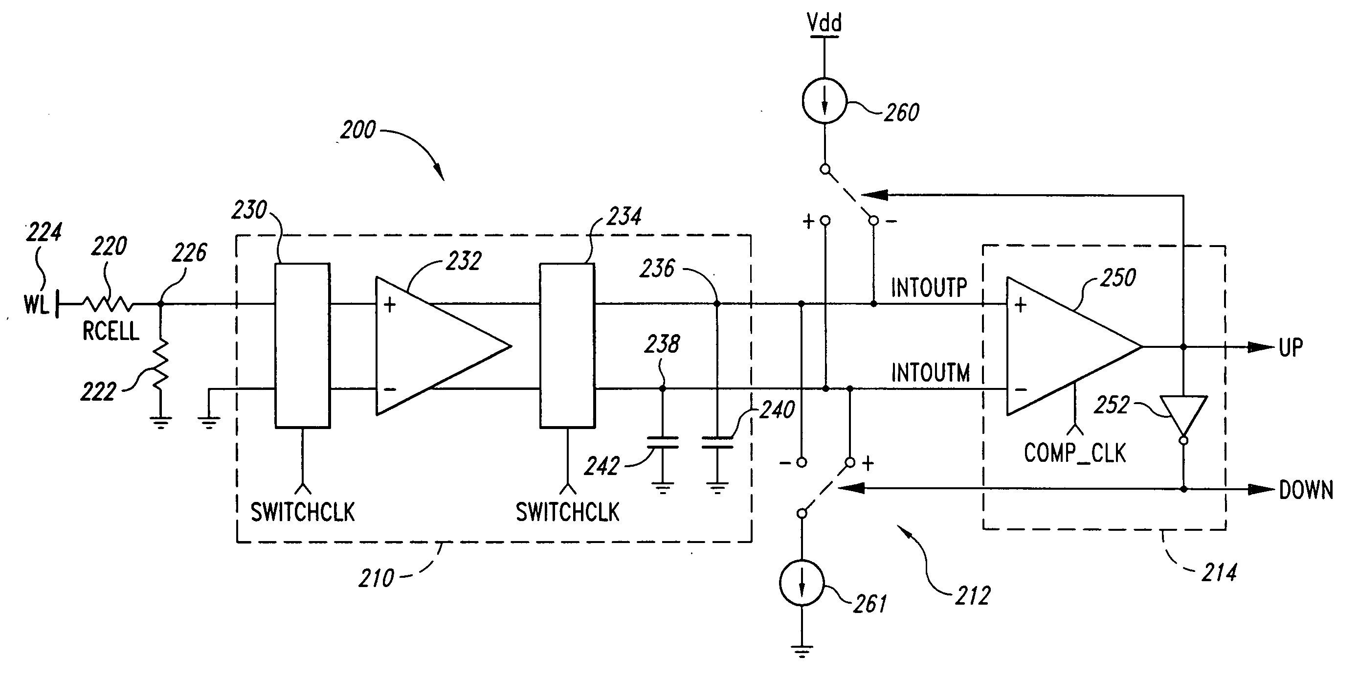 Noise resistant small signal sensing circuit for a memory device