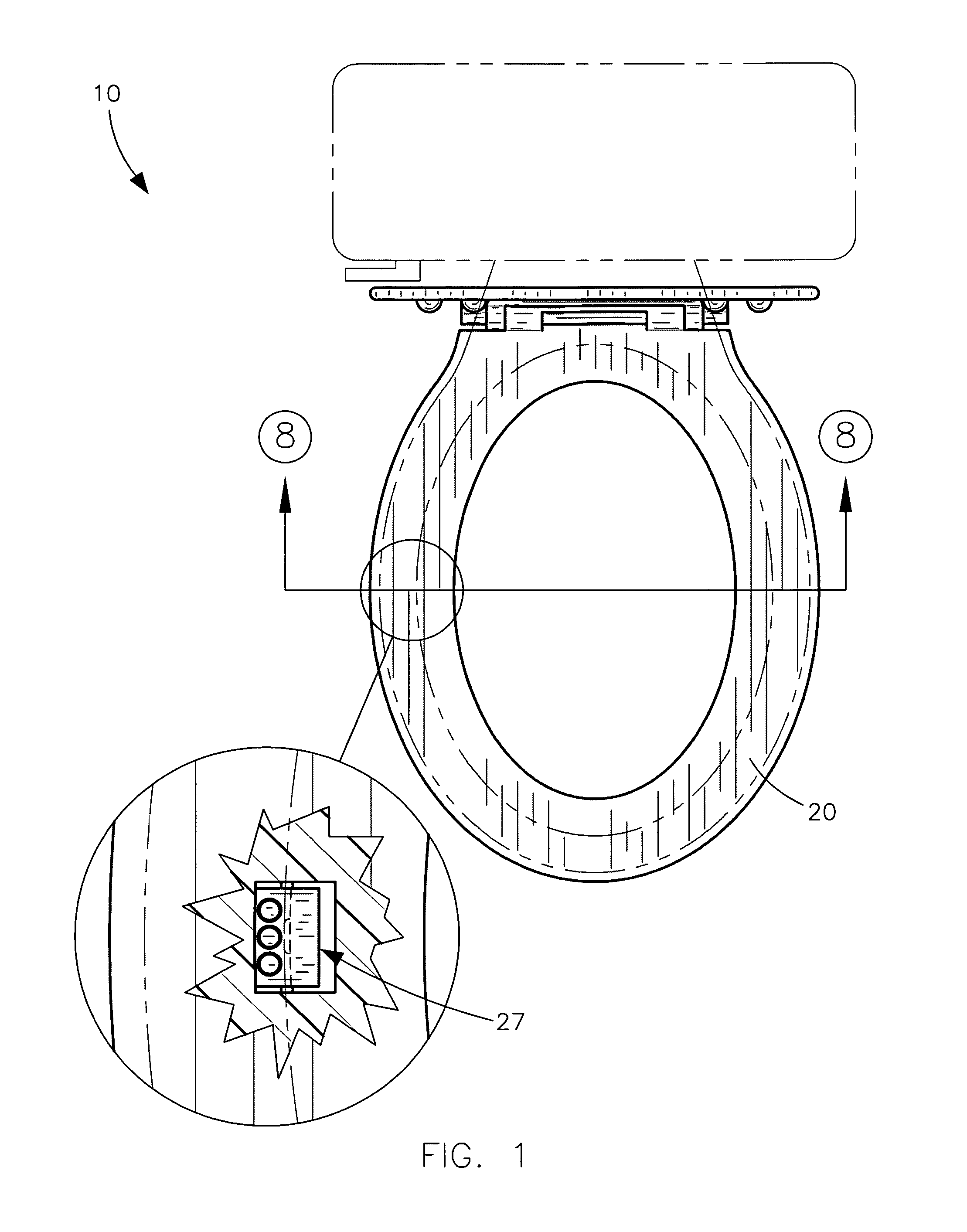 Custom-fit toilet seat and associated method
