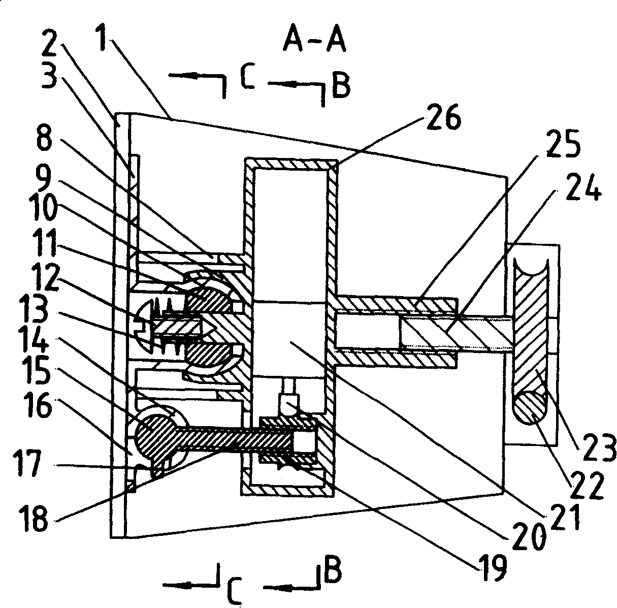 Plate-type TV set active mount