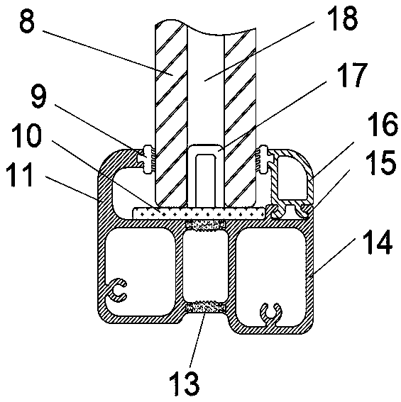 A broken bridge type fireproof window