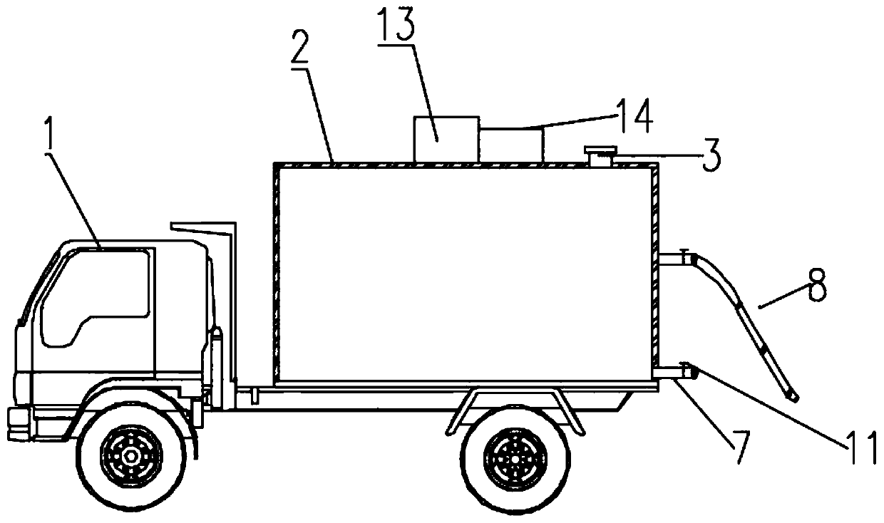 Simple liquid fertilizer transporting and applying vehicle