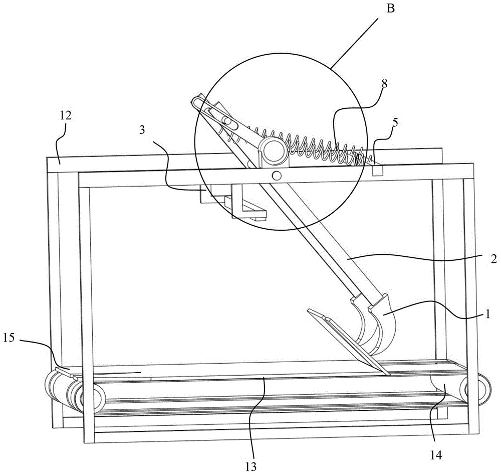 Hook bottom device for folder gluer