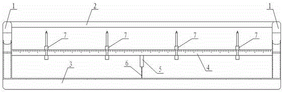 Steel bar binding space distance identification device