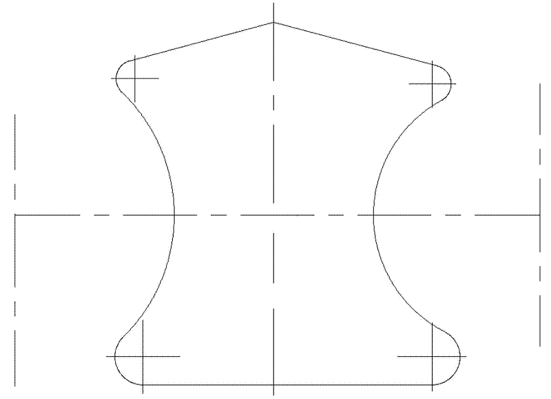 Hot extrusion mold for producing profile for electrified high-speed railway feedback line clamps