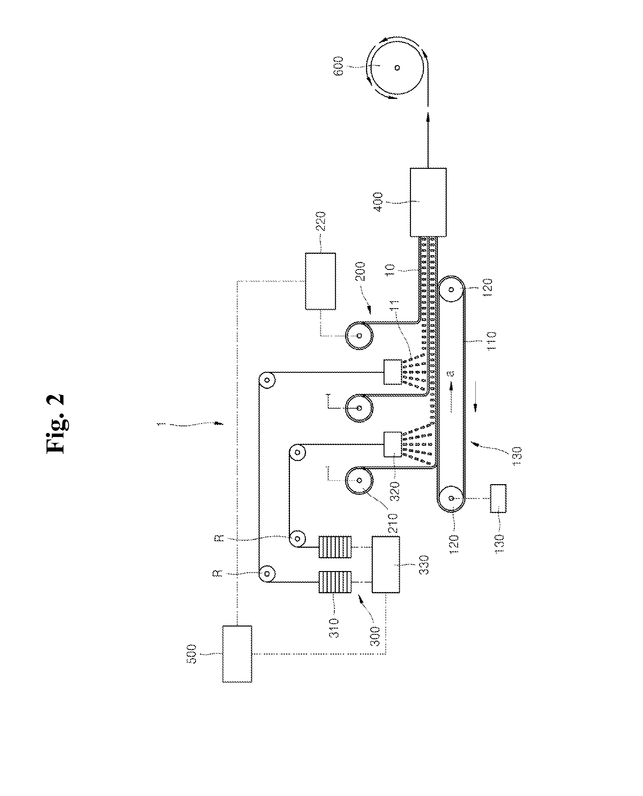 Device for producing composite material, composite material produced using same, and method for producing composite material