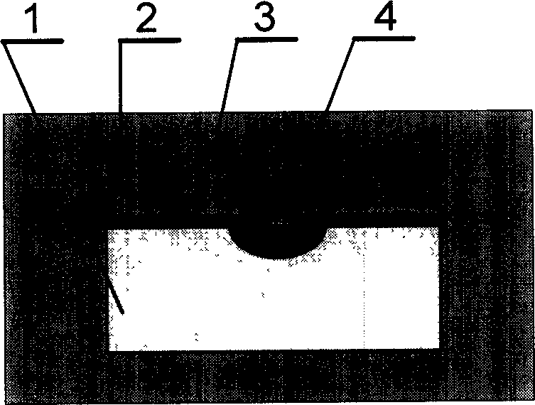 Method for preparing glass waveguide by ion mask