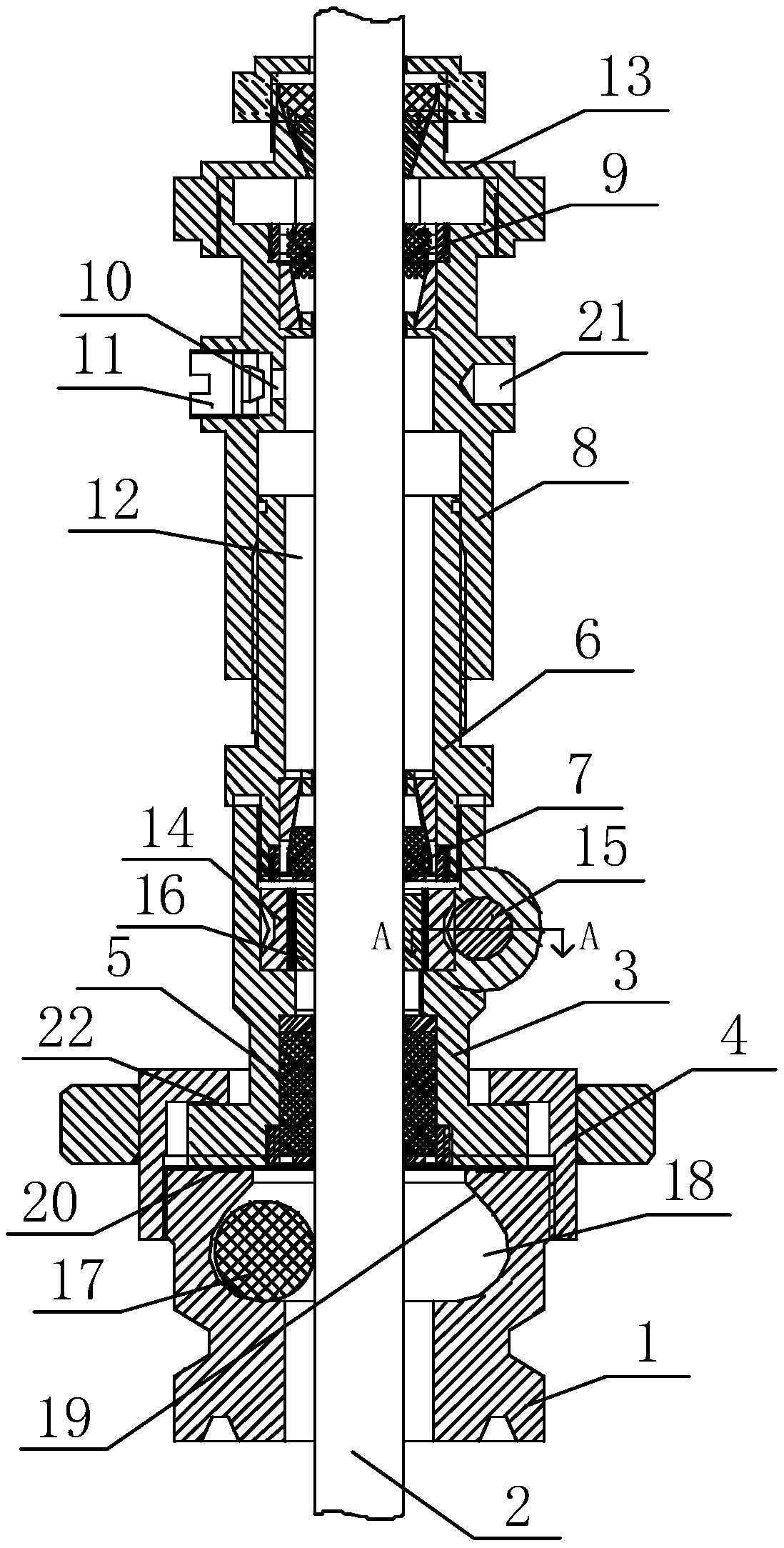 A wellhead sealing device for oil field pump wells