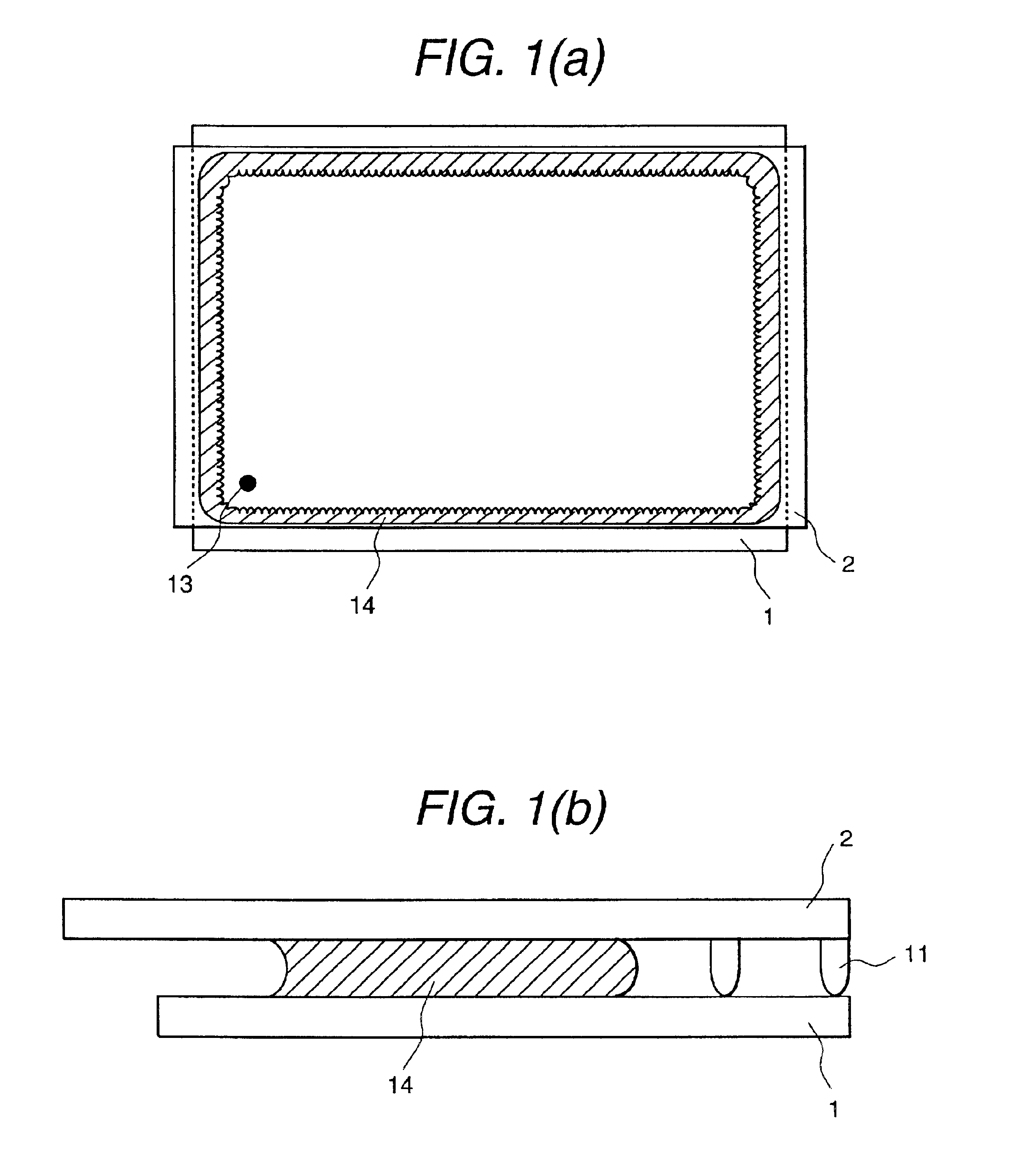 Gas discharge type display panel and production method therefor