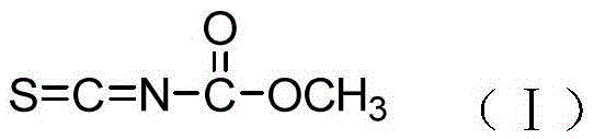 Method for preparing isothiocyano methyl formate