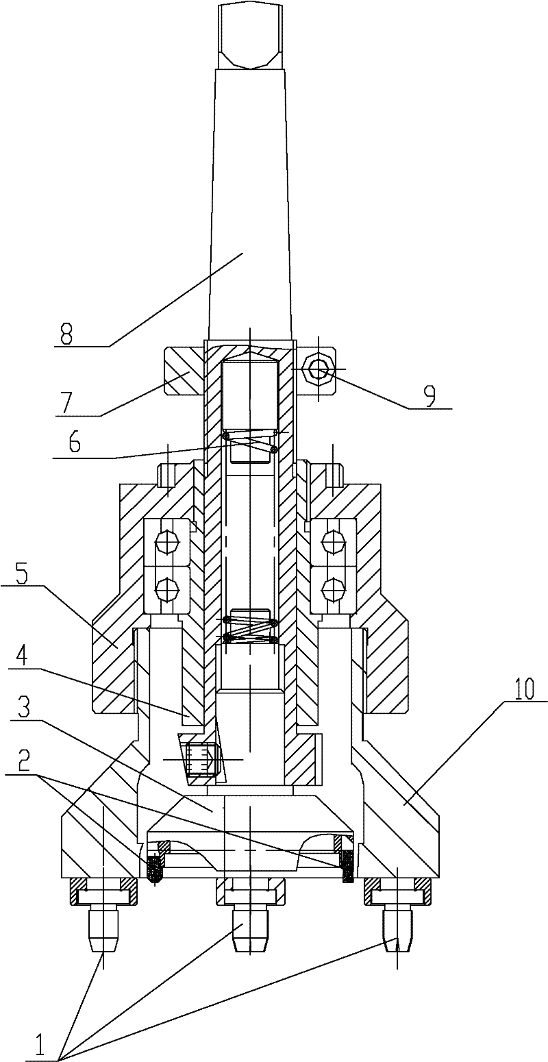 Annular groove machining cutter tool used for vertical drilling machine