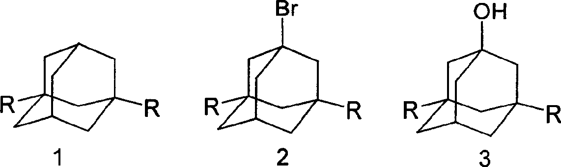 Method for synthesizing 3,5-dibasic-1-adamantine alcohol