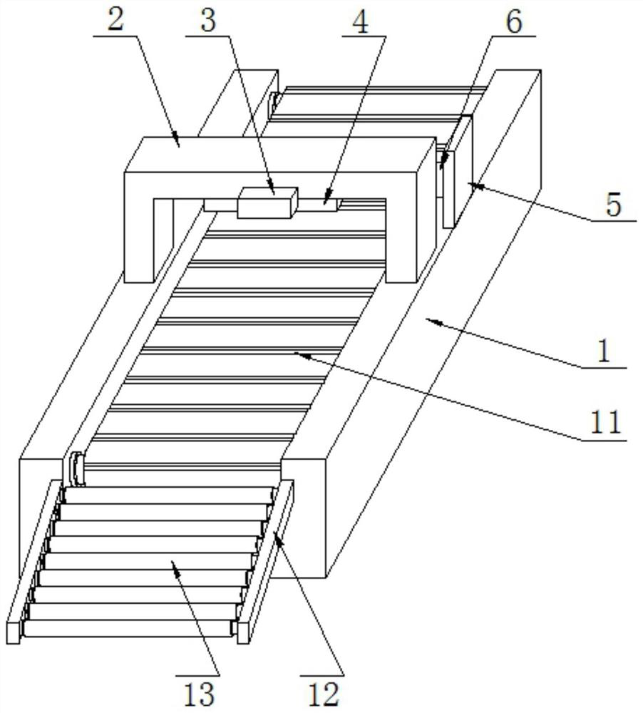 Logistics goods import and export management device and system