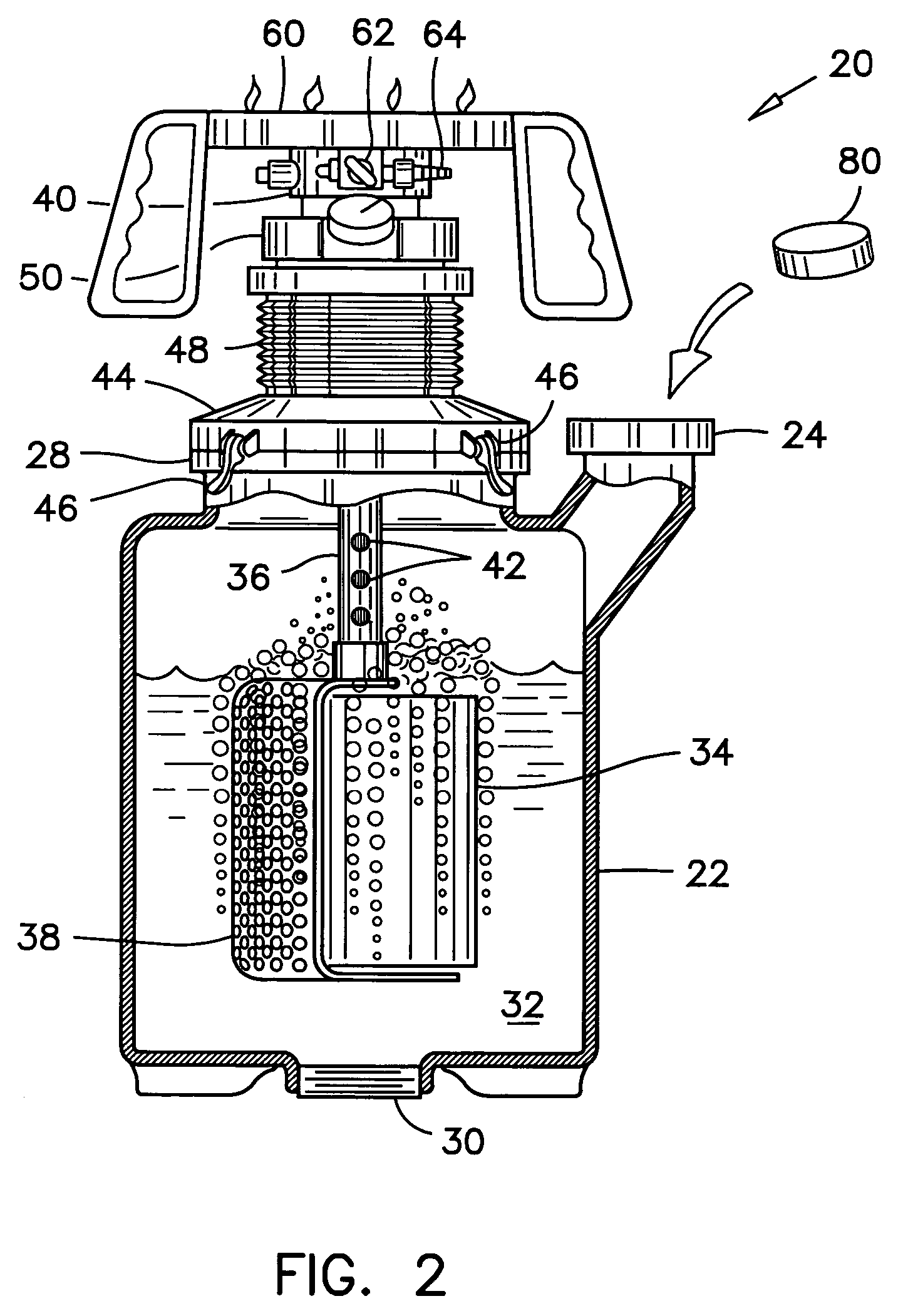 Method and apparatus for hydrogenating hydrocarbon fuels