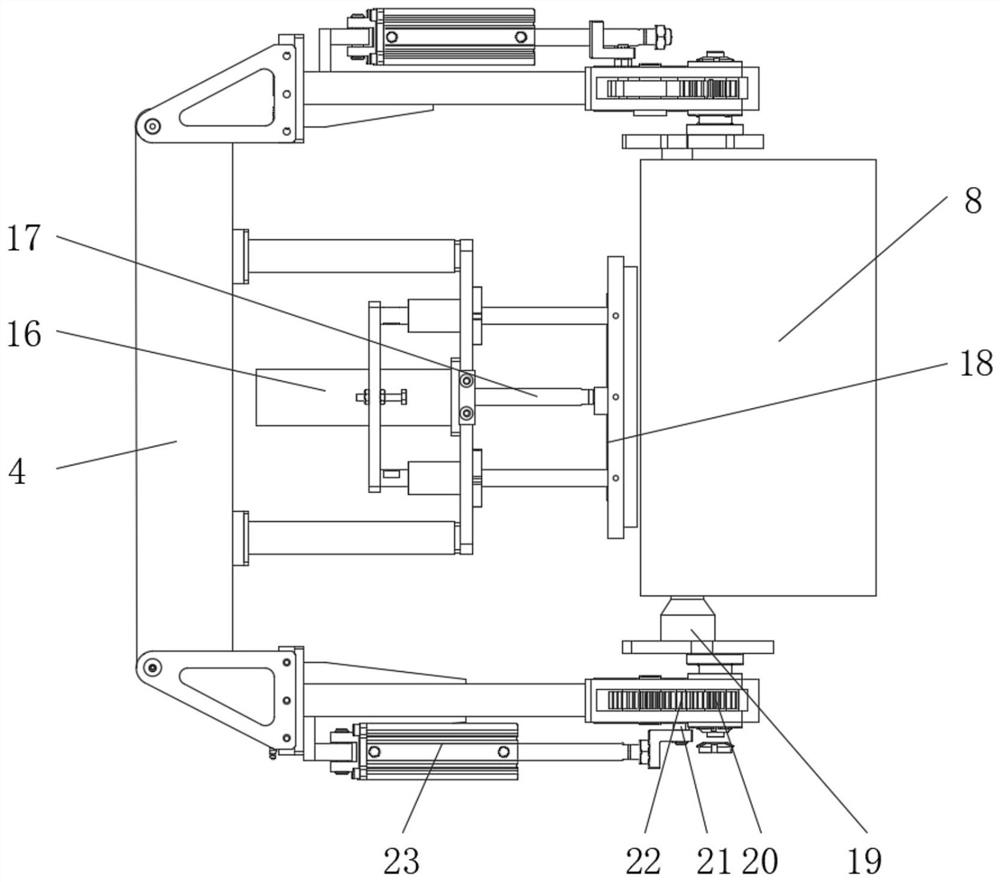 A computer assembly turning device