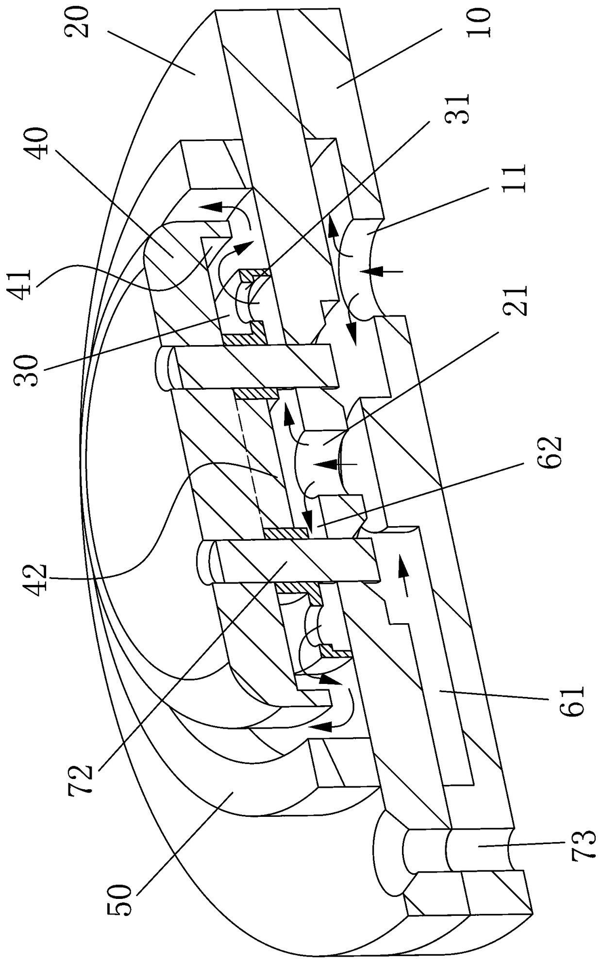 Magnetic-conductive guiding structure of Hall ion source